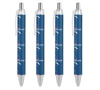 BHHJKK I Wear White Lung Cancer Awareness Month Retractable Ballpoint Pen Writing Ballpoint Black Ink Ball Pens Gifts for Students Office Stationery Supplies