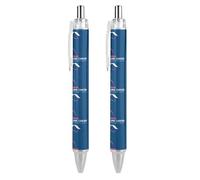 BHHJKK I Wear White Lung Cancer Awareness Month Retractable Ballpoint Pen Writing Ballpoint Black Ink Ball Pens Gifts for Students Office Stationery Supplies