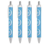 BHHJKK I Wear White Lung Cancer Awareness Month Retractable Ballpoint Pen Writing Ballpoint Black Ink Ball Pens Gifts for Students Office Stationery Supplies