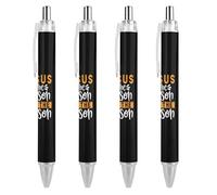 BHHJKK Jesus Is The Reason For The Christmas Season Ballpoint Pens Fine Point (0.5mm) Retractable Smooth Writing Pens Black Ink Gel Pens 4 PCS