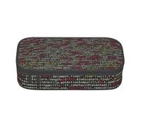 BHHJKK Large Capacity Compartment Programmer Programming Code Print Pencil case Storage Bag for Office Supplies