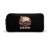 BHHJKK Lucky Strike Pencil Case Funny Pencil Bag High Capacity Storage Pouch Portable Pen Organizer