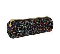 BHHJKK Mathematical Formula Pencil Case Holder Black Math Zipper Pen Pouch Bag Stationery Cosmetic Organizer Bag for Office School College Work