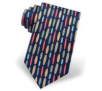 BHHJKK Men's 100% Silk Surf's Up Surfboard Surfing Beach Novelty Tie Necktie