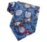 BHHJKK Men's Gray Optometrist Ophthalmologist Eye Chart Novelty Microfiber Tie Necktie
