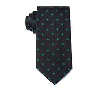 BHHJKK Men's Microfiber St Patrick's Irish Good Luck Shamrock Necktie Tie Neckwear