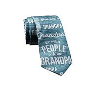 BHHJKK My Favorite People Call Me Grandpa Necktie Novelty Ties for Men Funny Tie for Grandap Funny Ties