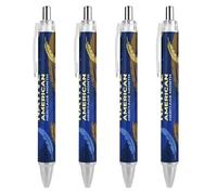 BHHJKK Native American Heritage Month Indigenous Pride Ballpoint Pens Fine Point (0.5mm) Retractable Smooth Writing Pens Black Ink Gel Pens 1 PCS