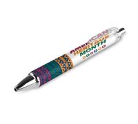 BHHJKK Native American Heritage Month Indigenous Pride Ballpoint Pens Fine Point (0.5mm) Retractable Smooth Writing Pens Black Ink Gel Pens 1 PCS