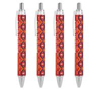 BHHJKK Native American Heritage Month Indigenous Pride Ballpoint Pens Fine Point (0.5mm) Retractable Smooth Writing Pens Black Ink Gel Pens 1 PCS