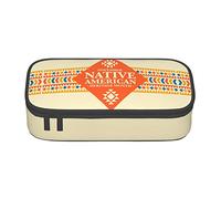 BHHJKK Native American Heritage Month Indigenous Pride Pencil Case Large Capacity Pencil Box Pouch Cute Stationary for Women Men Adult