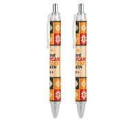 BHHJKK Native American Heritage Month Indigenous Pride Retractable Ballpoint Pen Writing Ballpoint Black Ink Ball Pens Gifts for Students Office Stationery Supplies