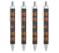 BHHJKK Native American Heritage Month Retractable Ballpoint Pen Writing Ballpoint Black Ink Ball Pens Gifts for Students Office Stationery Supplies
