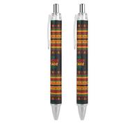 BHHJKK Native American Heritage Month Retractable Ballpoint Pen Writing Ballpoint Black Ink Ball Pens Gifts for Students Office Stationery Supplies