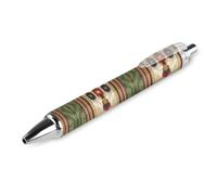 BHHJKK Native American Pattern Ballpoint Pens Fine Point (0.5mm) Retractable Smooth Writing Pens Black Ink Gel Pens 2 PCS