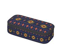 BHHJKK Native American Pattern Pencil Case Pen Pouch Stationary Bag Cosmetics Bags Desk Stationery Organizer Box Holder for Office Women Men