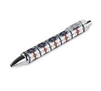 BHHJKK Native American Pattern Retractable Ballpoint Pen Portable Black Ink Ball Pen Work Pens for Office Stationery Supplies Gifts
