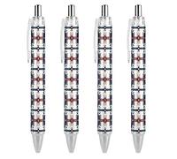 BHHJKK Native American Pattern Retractable Ballpoint Pen Portable Black Ink Ball Pen Work Pens for Office Stationery Supplies Gifts