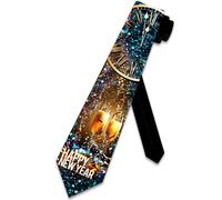 BHHJKK New Years Ties Mens Celebration Necktie New Year Tie