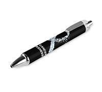 BHHJKK November Is Lung Cancer Awareness Month Retractable Ballpoint Pen Portable Black Ink Ball Pen Work Pens for Office Stationery Supplies Gifts,4 PCS