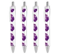 BHHJKK November Is National Epilepsy Awareness Month Retractable Ballpoint Pen Writing Ballpoint Black Ink Ball Pens Gifts for Students Office Stationery Supplies