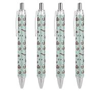BHHJKK Otters Pattern Retractable Ballpoint Pen Portable Black Ink Ball Pen Work Pens for Office Stationery Supplies Gifts