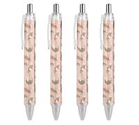 BHHJKK Otters Pattern Retractable Ballpoint Pen Portable Black Ink Ball Pen Work Pens for Office Stationery Supplies Gifts
