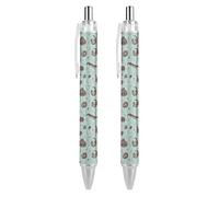 BHHJKK Otters Pattern Retractable Ballpoint Pen Portable Black Ink Ball Pen Work Pens for Office Stationery Supplies Gifts