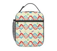 BHHJKK Portable Insulated Lunch Bag Cute Bunny Duckling Bloomy Spring Cooler Lunch Container Thick Reusable Lunch Box Tote Bag for Work Picnic School Kids