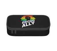BHHJKK Pride Month LGBTQ Gay Pride Ally Pencil Case Large Capacity Pencil Box Pouch Cute Stationary for Women Men Adult