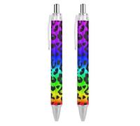 BHHJKK Retractable Black Pens for Men Women, Stylish Beautiful 0.5 mm Writing Pens Cute Cartoon Guinea Pigs Ballpoint Pen Home Office Supplies, 2 Pcs