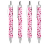 BHHJKK Retractable Black Pens for Men Women, Stylish Beautiful 0.5 mm Writing Pens Cute Cartoon Guinea Pigs Ballpoint Pen Home Office Supplies, 2 Pcs