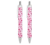 BHHJKK Retractable Black Pens for Men Women, Stylish Beautiful 0.5 mm Writing Pens Cute Cartoon Guinea Pigs Ballpoint Pen Home Office Supplies, 2 Pcs