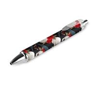 BHHJKK Reusable 0.5 mm Black Pen, Goth Raven Crow Skull Moon Star Gothic Witch Magic Spirit Board Retractable Ballpoint Pen for Men Women, Comfortable Smooth Writing Pens Office Desk Supplies