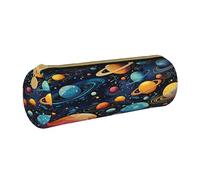 BHHJKK Space Planets Universe Painted Pencil Case Holder Zipper Pen Pouch Bag Stationery Cosmetic Organizer Bag for Office School College Work