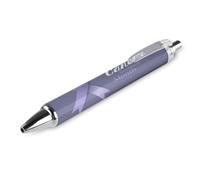BHHJKK Stomach Cancer Awareness Periwinkle Ribbon Ballpoint Pens Fine Point (0.5mm) Retractable Smooth Writing Pens Black Ink Gel Pens 1 PCS