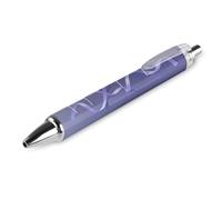 BHHJKK Stomach Cancer Awareness Periwinkle Ribbon Ballpoint Pens Fine Point (0.5mm) Retractable Smooth Writing Pens Black Ink Gel Pens 4 PCS