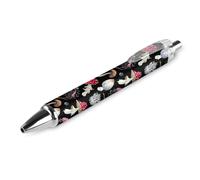 BHHJKK Stylish Beautiful Retractable Ballpoint Pens, Autumn Fall Leaves Cool Mushrooms Point Pen 1 Pcs 0.5 mm, Comfortable Smooth Writing Pens Office Supplies for Men Women