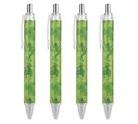 BHHJKK Stylish Beautiful Retractable Ballpoint Pens, Autumn Fall Leaves Cool Mushrooms Point Pen 1 Pcs 0.5 mm, Comfortable Smooth Writing Pens Office Supplies for Men Women