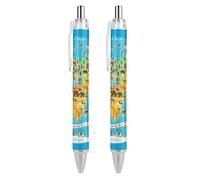 BHHJKK Stylish Beautiful Retractable Ballpoint Pens, Autumn Fall Leaves Cool Mushrooms Point Pen 1 Pcs 0.5 mm, Comfortable Smooth Writing Pens Office Supplies for Men Women