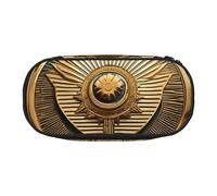 BHHJKK Sun Old Egyptian Timeless Grace Print Pens Pencil Case Nylon Pencil Bag with Zipper for Makeup Brush Office Men Women Adult