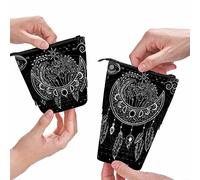 BHHJKK Sunflowers Pencil Pouch Watercolor Vintage Style Floral Stand Up Pencil Case Organizer Pencil Holder Cosmetics Pouch for Women Men Bright Yellow