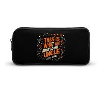 BHHJKK This is What an Awesome Uncle Looks Like Pencil Case Funny Pencil Bag High Capacity Storage Pouch Portable Pen Organizer