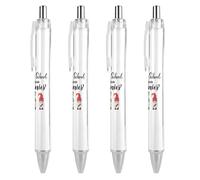 BHHJKK Welcome Back To School First Day of School Teachers Students Ballpoint Pens Fine Point (0.5mm) Retractable Smooth Writing Pens Black Ink Gel Pens 1 PCS