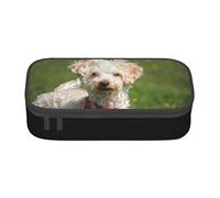 BHHJKK West Terrier Dog Pattern Pencil Case Large Capacity Pencil Box Pouch Cute Stationary for Women Men Adult
