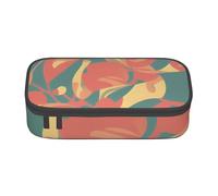 BHHJKK Wolf Pattern Pencil Box with Zipper,Drawing Pencil Case Organizer Empty,Beautiful Large Capacity Portable Pencil Boxes for Office