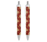 BHHJKK Year Of The Snake 2025 Happy Chinese New Year 2025 Retractable Ballpoint Pen Writing Ballpoint Black Ink Ball Pens Gifts for Students Office Stationery Supplies