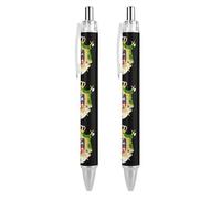 BHHJKKCoat of Arms of The Kingdom of Italy Cute Retractable Ballpoint Pen Fine Point 0.5mm Round Barrel Pens 4 PCS Office