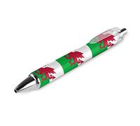 BHHJKKFlag of Wales Welsh Retractable Ballpoint Pen Blue Ink Ball Pens Smooth Writing with Comfortable Grip Office Supplies for Men Women,4 PCS