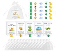 BHHQHH 60Sets Employee Appreciation Gifts Bulk for Coworkers Thank You Staff Gift Funny Animal Pun Greeting Note Cards Inspirational Resin Office Pocket Gifts